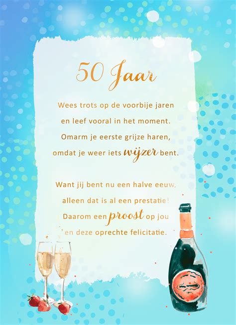 50 jaar tekst|50 jaar verjaardag. Teksten en cadeautips voor man。